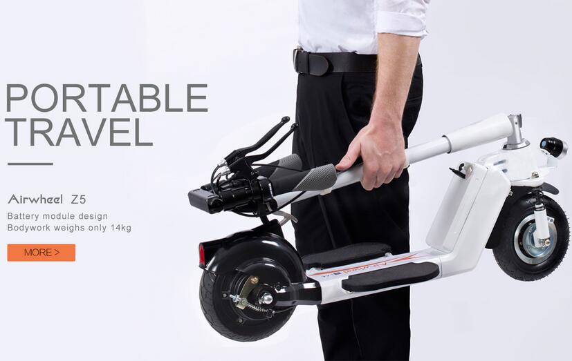  على سبيل المثال، Airwheel دا سلسلة العجلتين سكوتر ذاتية التوازن تعتز بأسلوبه محطما وAirwheel س-سلسلة تفخر به الوضع المزدوج للاستقرار وخفة الحركة.